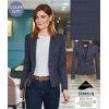 Veste Femme, Marine à Carreaux, Coupe Slim, Chic et Confortable