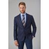 Veste Tweed Homme, Coupe Slim, Bleu Marine à Chevrons