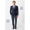 Pantalon Homme, Marine à carreaux, Porté avec Veste assortie