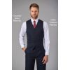 Gilet homme Marine Porté avec Chemise Blanche