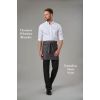 Pantalon homme Noir Porté avec Chemise Whistler Blanche