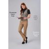 Pantalon Chino Beige Porté avec Gilet Olivia et Chemisier Soave