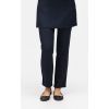 Pantalon Femme, Polyester Sergé Doux, Marine