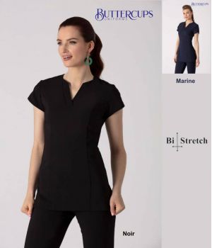 Tunique Professionnelle Femme, Manches Courtes, Bi-stretch Confort