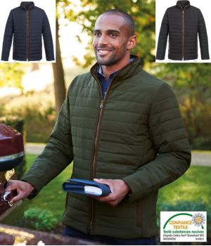 Veste Matelassée Homme, Manches Longues, Imperméable et Chaude