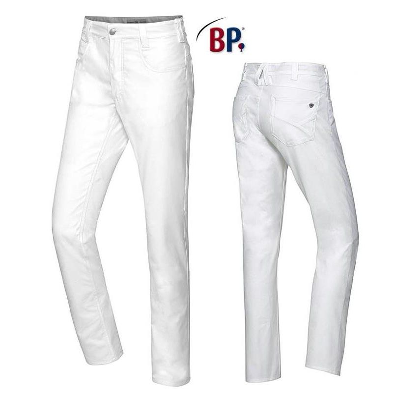 CORE Comfort Stretch Pantalon 5 poches Homme - Jambe fine blanc