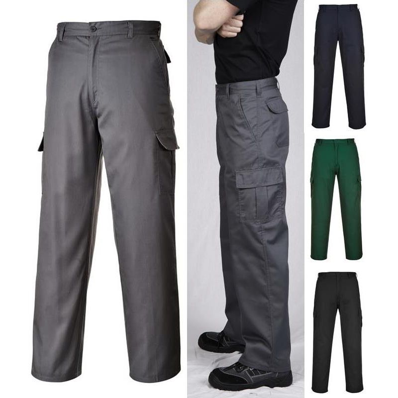 Pantalon de travail homme, polyester coton, nombreuses poches