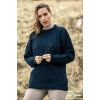 Pullover Irlandais pour femme ou homme, Ras de cou, Couleur Sherwood