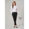 Pantalon Femme, Slim fit, 2 poches avant, Tissu résistant, Noir