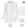 Veste de cuisine femme avec boutons amovibles