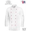 Croquis veste de cuisine polyester coton