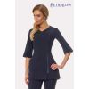 Blouse Beauté, Style Tendance, Zip Pratique Devant, Marine