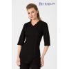 Blouse Beauté, Style Tendance, Manches 3/4, Noir