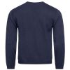 Pull Homme, Col en V, anti bouloche, Bleu foncé, Dos