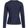 Pull Femme, Col en V, anti bouloche, Entretien facile, Bleu foncé, Dos