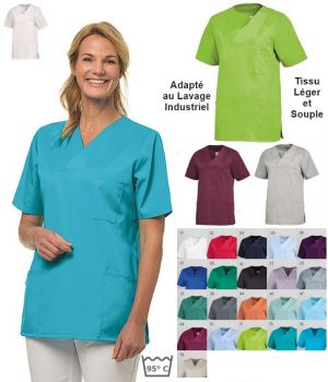 Blouse Médicale Femme, Tissu Léger et Souple, Peut Bouillir