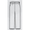 Croquis pantalon médical blanc mixte