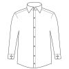 Chemise Blanche Homme, Coupe Classique, 100% Coton, Schema