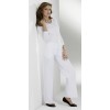 Pantalon blanc polyester femme