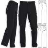 Pantalon noir homme et femme, coupe jean, PolyCoton, Noir
