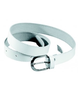 Ceinture cuir blanc