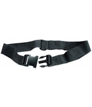 Ceinture sangle extensible, Boucle polyamide, Blanc, Adapté au lavage  industriel, 110 cm