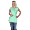 Blouse courte travail sans manche Vert