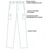 Croquis pantalon poches Cargo