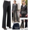 Pantalon femme taille basse, confortable et facile d'entretien, pour une apparence impeccable