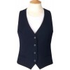 Gilet femme 4 boutons Marine à rayures