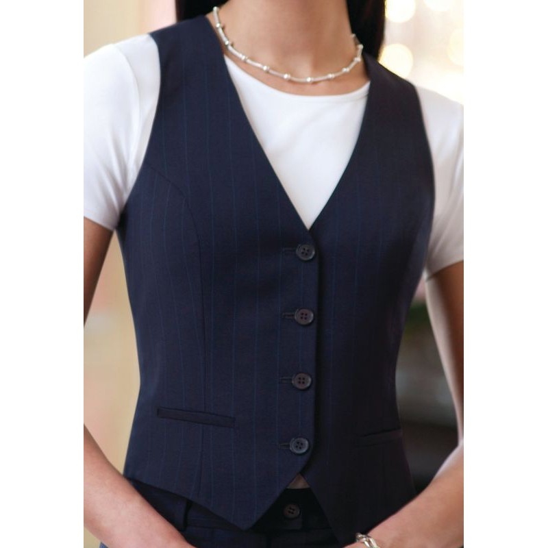 gilet de costume femme bleu marine