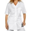 Tunique sage femme Blanc 100% coton manche courte