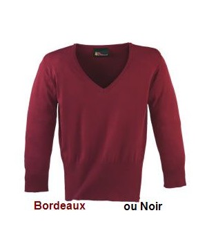 Pull sweater femme Bordeaux, Taille S Manches 3-4, Stretch confort Pull sweater femme Bordeaux, Taille S Manches 3-4, Stretch confort