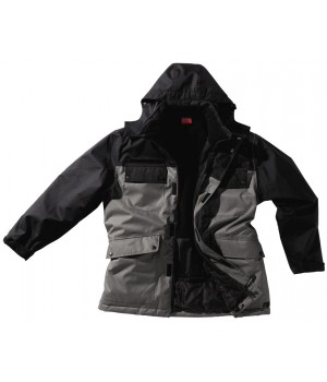 Parka, Taille M, couleur Gris et Noir, Doublure intérieure polaire Parka, Taille M, couleur Gris et Noir, Doublure intérieure polaire