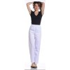 Pantalon médical taille élastique Blanc