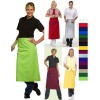 Tablier bistro pour restaurant, bar, café, barman, serveur, serveuse. Hauteur 80 cm, peut bouillir, 16 couleurs au choix