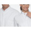 Blouse médecin unisexe col officier Blanc