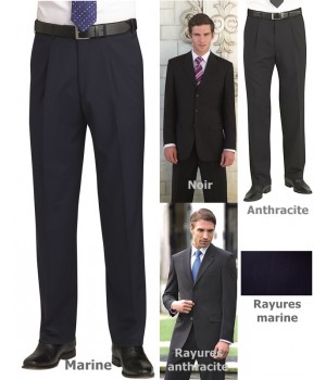 Pantalon homme, Taille 48 et 50, confortable et facile d'entretien, apparence impeccable.