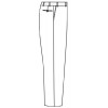 Croquis pantalon costume stretch