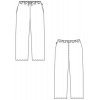 Croquis pantalon professionnel mixte