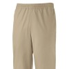 Pantalon travail écru taille élastique
