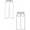 Croquis pantalon cuisinier