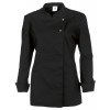 Veste de cuisine Femme, manches longues, Entretien facile, peut bouillir, Noir