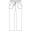 Croquis pantalon professionnel médical