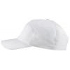 casquette polycoton Velcro ajustable Blanc