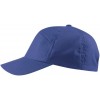 casquette polycoton Velcro ajustable Bleu roi