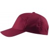 casquette polycoton Velcro ajustable Bordeaux