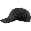 casquette polycoton Velcro ajustable Noire