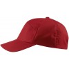 casquette polycoton Velcro ajustable Rouge