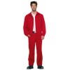 blouson travail homme rouge  pantalon assorti